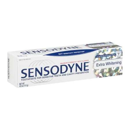SENSODYNE Sensodyne Toothpaste Extra Whitening 4 oz., PK12 08453H